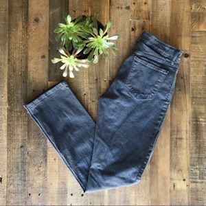 NYDJ Marilyn Straight Leg Grey Jeans Size 8